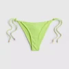 Figi bikini wiązane z boku, z koralikami