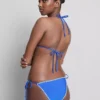 Figi bikini wiązane z boku z ozdobnymi szwami