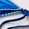 Figi bikini wiązane z boku z ozdobnymi szwami