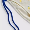 Figurujące figi bikini w kolorze cytrynowym wiązane z boku