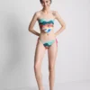 Góra bikini w stylu bandany z malowniczym nadrukiem