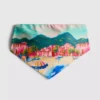 Góra bikini w stylu bandany z malowniczym nadrukiem