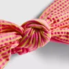 Górka bikini typu bandeau w paski z wiązaniem