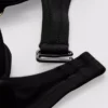 Górka bikini z głębokim dekoltem i kwiatowymi detalami