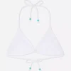 Górka bikini z szydełkowymi detalami z koralików