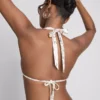 Górka bikini z wiązaniem na szyi w nadruk w stylu bandany