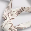 Górka bikini z wiązaniem na szyi w nadruk w stylu bandany