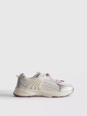 Grube sneakersy z zapięciem na suwak