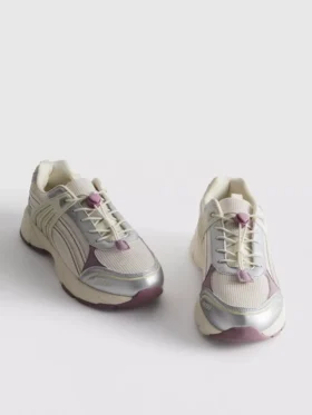 Grube sneakersy z zapięciem na suwak