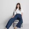 Jeansy z bawełnianego denimu o prostym kroju marki The Edit