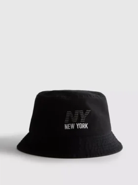 Kapelusz typu bucket z logo Nowego Jorku