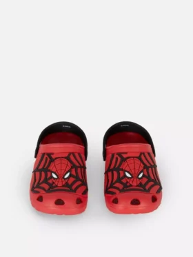 Klapki z paskiem z tyłu z motywem Spider-Mana z serii Marvel