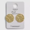 Kolczyki-sztyfty Paula Echevarría z teksturowanymi krążkami