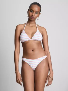 Komplet bikini w stylu brazylijskim z trójkątnym stanikiem
