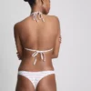 Komplet bikini w stylu brazylijskim z trójkątnym stanikiem