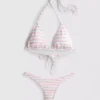 Komplet bikini w stylu brazylijskim z trójkątnym stanikiem