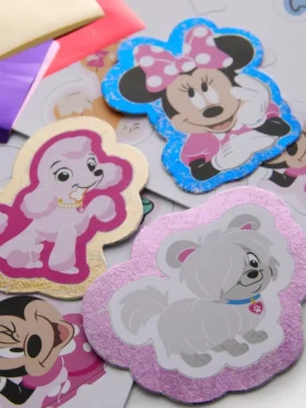 Komplet naklejek foliowych z Myszką Minnie Disneya
