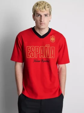 Koszula piłkarska z nadrukiem „Spain”