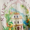 Koszula z kołnierzykiem typu „reverse” i nadrukiem krajobrazowym
