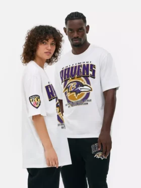 Koszula z logo Baltimore Ravens z ligi NFL