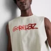 Koszulka bez rękawów z nadrukiem Gorillaz