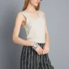 Koszulka bez rękawów z okrągłym dekoltem i plecami typu racerback