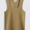 Koszulka bez rękawów z okrągłym dekoltem i plecami typu racerback