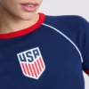 Koszulka dziecięca typu longline z motywem USA