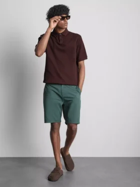 Koszulka polo z prążkowanym kołnierzem marki The Edit