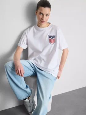 Koszulka z logo Federacji Piłki Nożnej USA