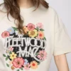 Koszulka z nadrukiem z bawełny typu relaxed marki Fleetwood Mac
