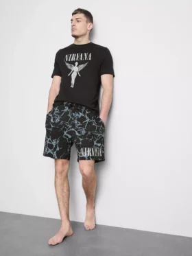 Krótki komplet piżamowy Nirvana