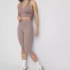 Legginsy capri z wysokim stanem do aktywności fizycznej
