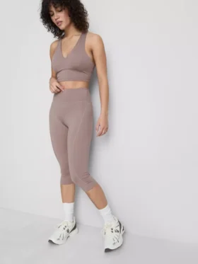 Legginsy capri z wysokim stanem do aktywności fizycznej