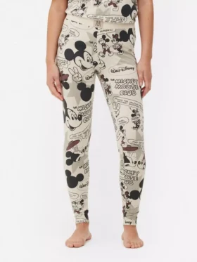 Legginsy piżamowe w stylu retro z Myszką Miki Disneya