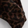 Legginsy sportowe w panterkę z wysokim stanem