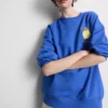 Luźna bluza w kolorze cytrynowym z dużą zawartością bawełny