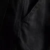 Luźne jeansy cargo o średniej wysokości w pasie