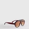 Masywne okulary przeciwsłoneczne w stylu aviator