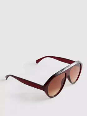 Masywne okulary przeciwsłoneczne w stylu aviator