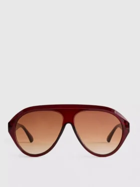 Masywne okulary przeciwsłoneczne w stylu aviator