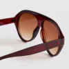 Masywne okulary przeciwsłoneczne w stylu aviator