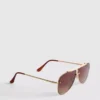 Metalowe okulary przeciwsłoneczne w stylu aviator
