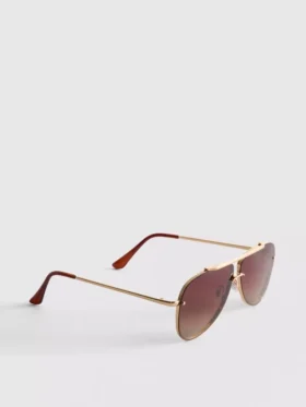 Metalowe okulary przeciwsłoneczne w stylu aviator