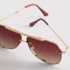 Metalowe okulary przeciwsłoneczne w stylu aviator