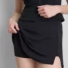 Miękka jak masło spódniczka typu skort z mikrofibry