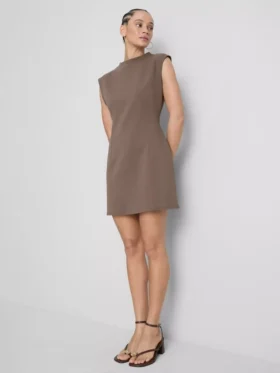 Mini sukienka z rękawkami typu cap sleeve