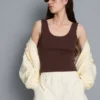 Najlepszy dzianinowy top bez rękawów