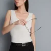 Najlepszy dzianinowy top bez rękawów