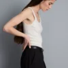 Najlepszy dzianinowy top bez rękawów